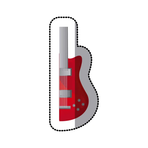 Ikone der Gitarrenmusik — Stockvektor