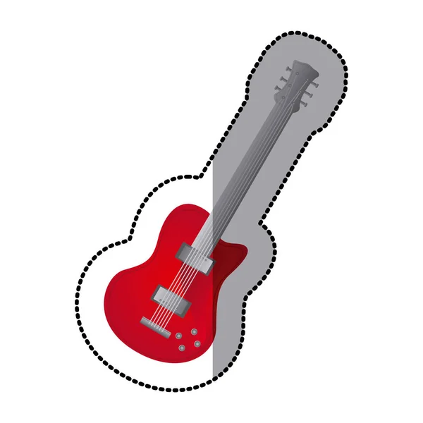Imagen icono de la música guitarra — Vector de stock
