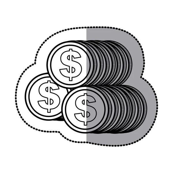 Imagen de stock icono de moneda — Archivo Imágenes Vectoriales