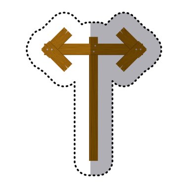 etiket ahşap işaretçi yön yolu