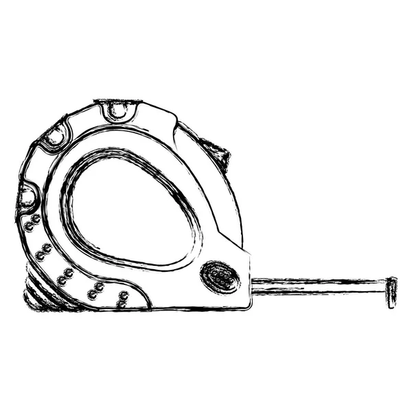 Размытый инструмент для измерения значка силуэта ленты — стоковый вектор