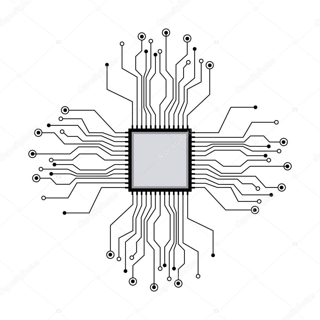 circuits icon image stock