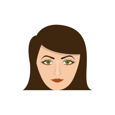 renk yüz resmi kadın simgesi