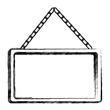 Kontur kare resim çerçevesi simgesi