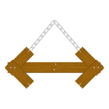 kahverengi ahşap uyarı simgesi