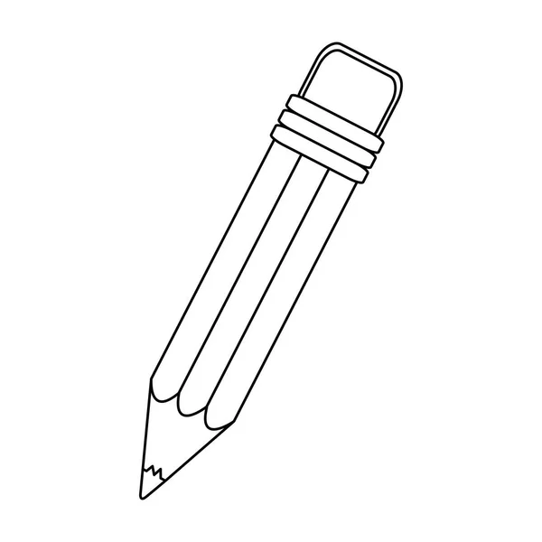 Figure pencil icon stock image — Stock Vector