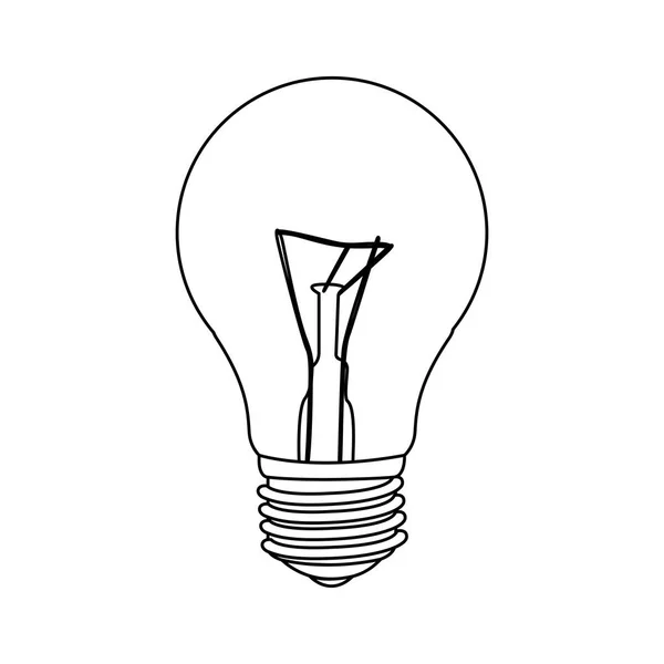 Figur glödlampa ikonbild — Stock vektor