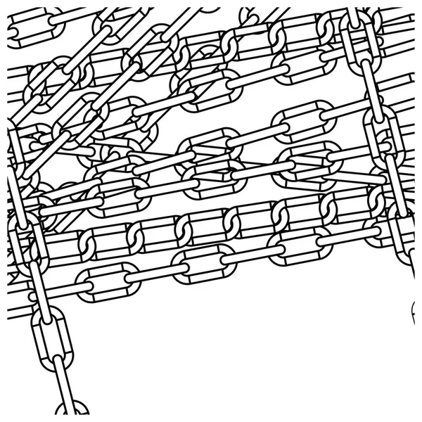 Σχήμα αλυσίδες εικονίδιο εικόνας — Διανυσματικό Αρχείο