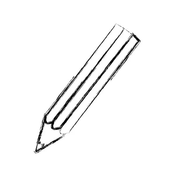 Icono de color del lápiz de contorno — Vector de stock