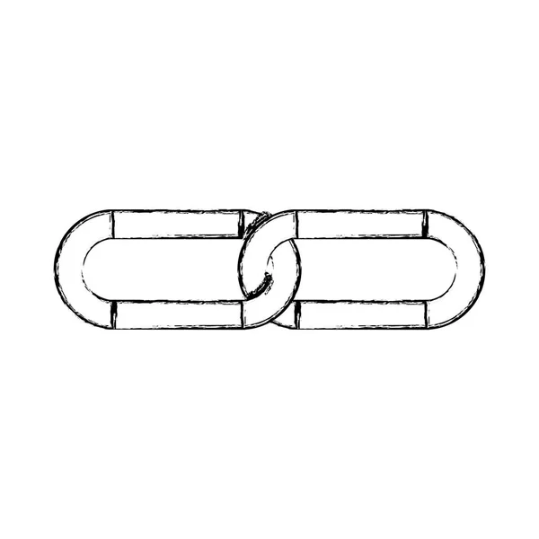 Imagem de estoque ícone cadeia de contorno — Vetor de Stock