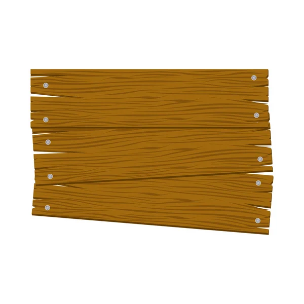 Obraz ikony brązowy drewna znak — Wektor stockowy