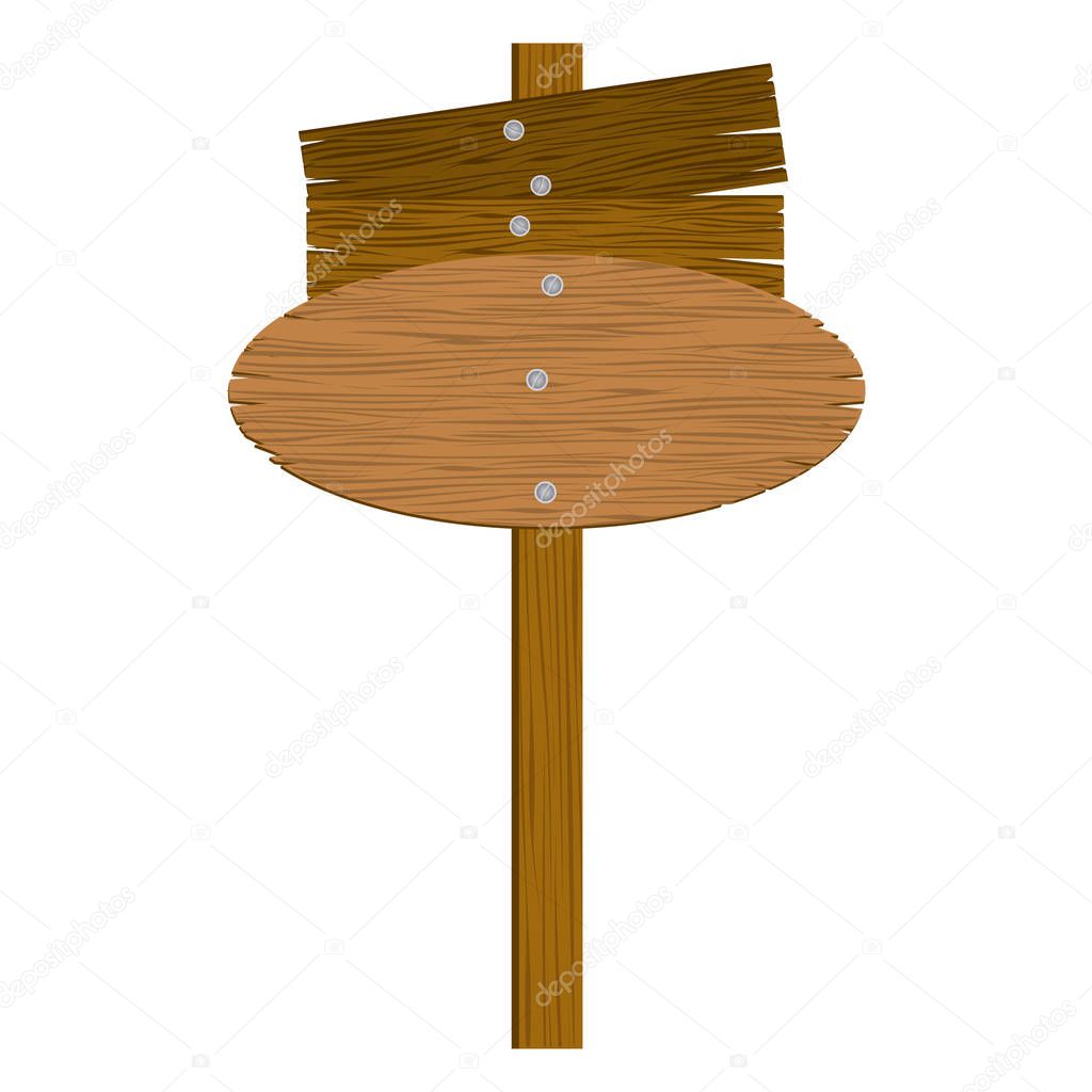 brown wood sign icon image