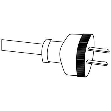 güç kablosu simge stok