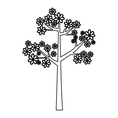 siluet ağaçlar simge stok