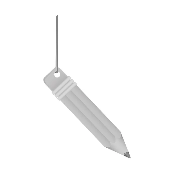 Silhouette penna hängande ikonen lager — Stock vektor