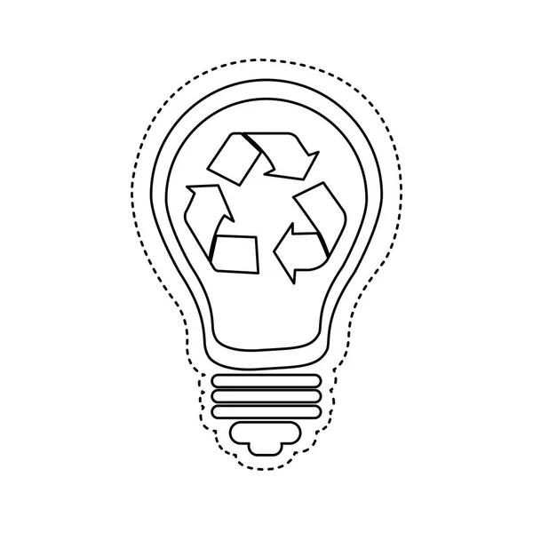 Bulb save eco icon — Stock Vector