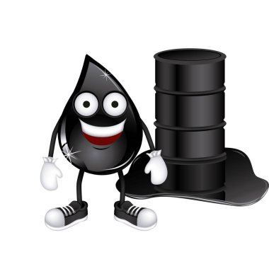 Petrol ve varil petrol animasyonlu damla döktüm