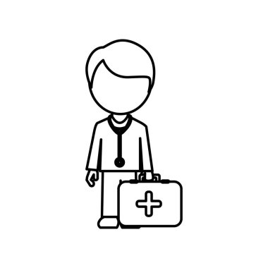 Doktor kan bağış ekipman ile birlikte tek renkli dağılımı