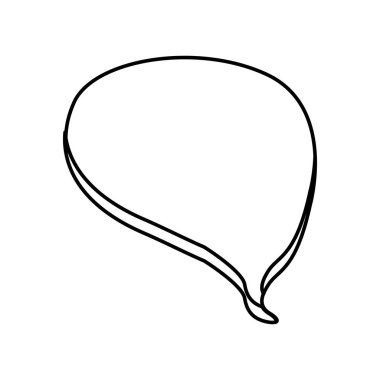 siluet damla sohbet balonu simgesinin