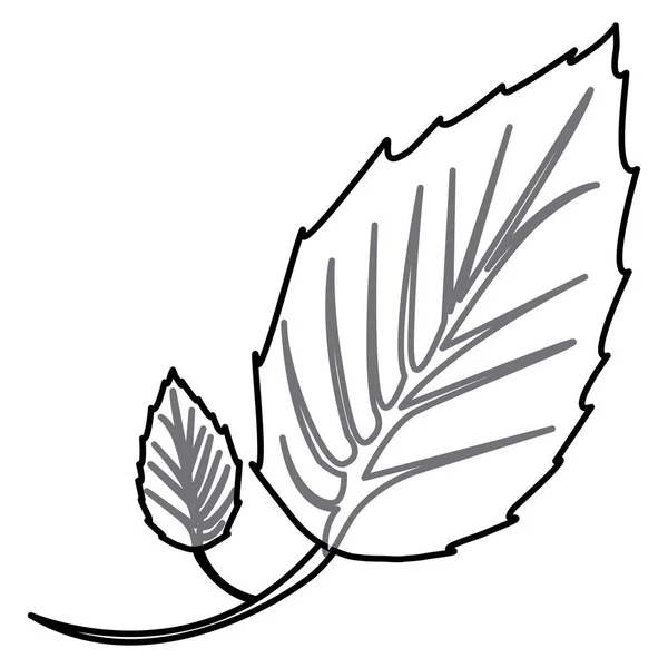 Figura adesivo folhas ícone —  Vetores de Stock