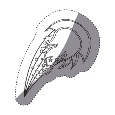 etiket siluet topu ateşle yıldız