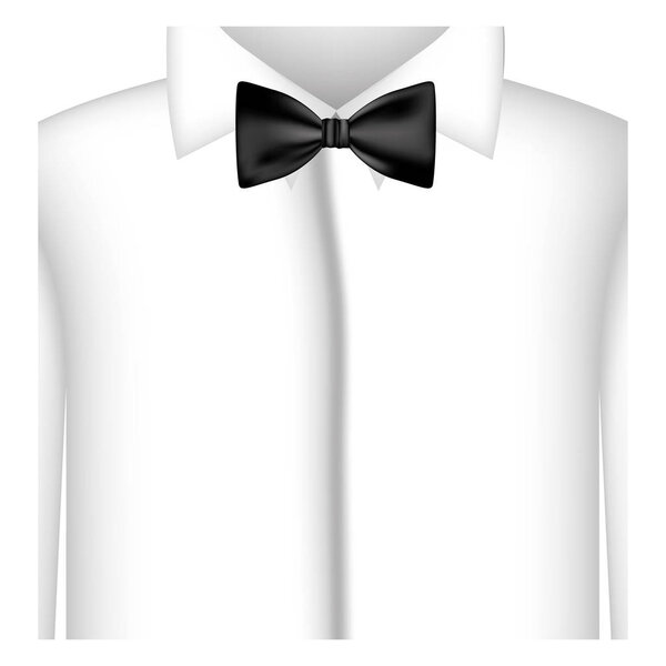 sticker shirt with bow tie icon