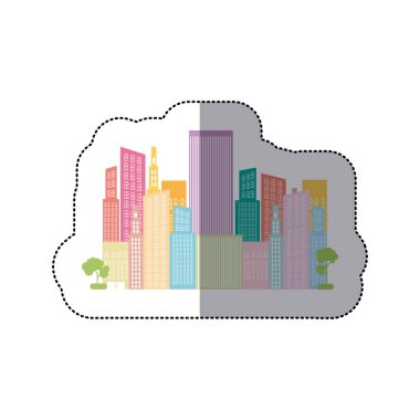 renkli iki ağaç simgesiyle oluşturur