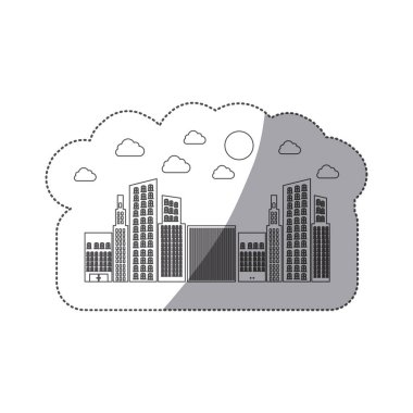 siluet kurmak küçük bulut ve güneş ile