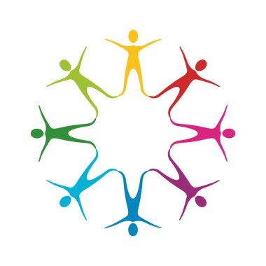 renk insanlar bacaklarını açıp bir yıldız yapma