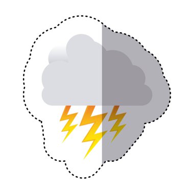 renk etiket bulut Lightning'ler ile