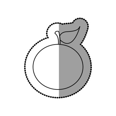 şekil renkli turuncu meyve simge stok