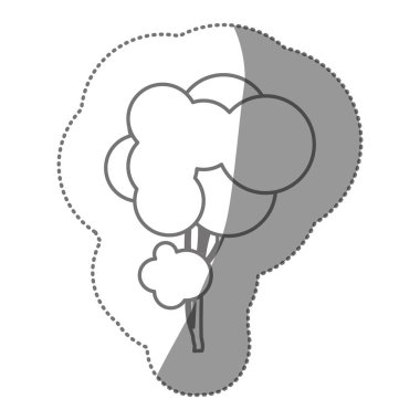 siluet yaratıcı ağaç simgesiyle