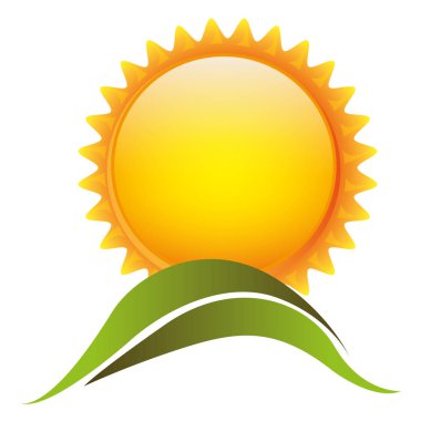 renk güneş dağ simgesi