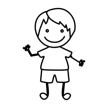 şekil mutlu çocuk simgesi