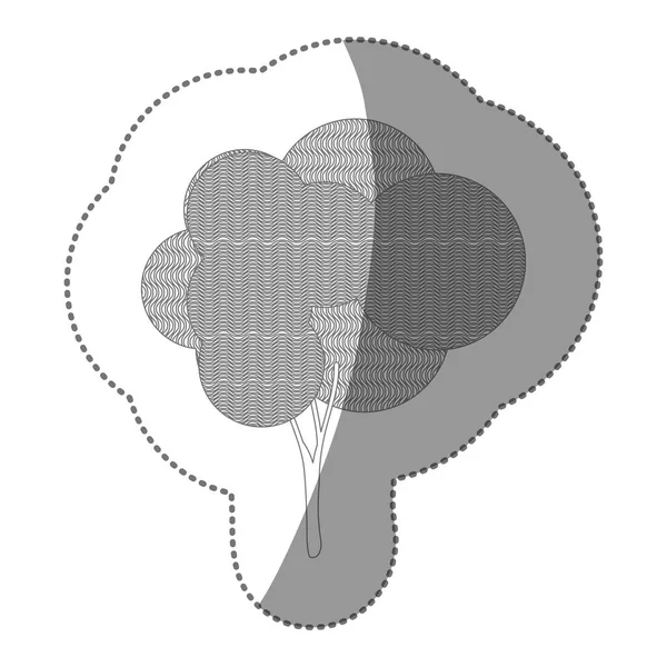 Figura carimbo ícone árvore criativa —  Vetores de Stock