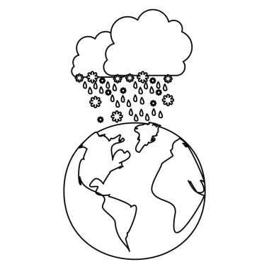 şekil bulut kar yağıyordu simgesi