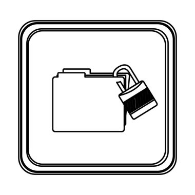 şekil amblemi dosya kilit simgesi ile