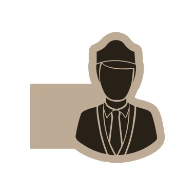 karanlık kontur Muhafız kişi simgesi