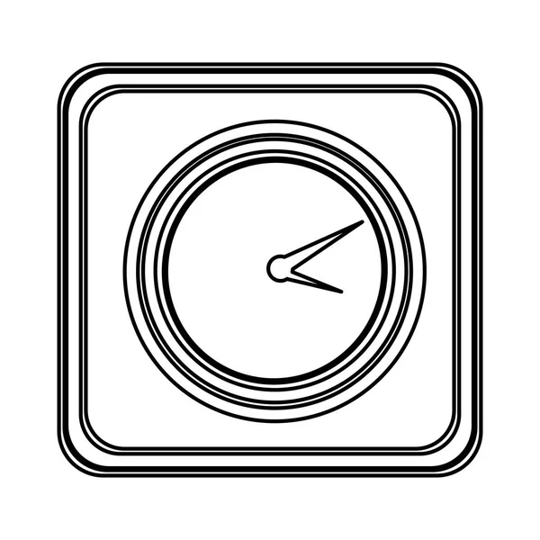 Figura emblema icona dell'orologio — Vettoriale Stock