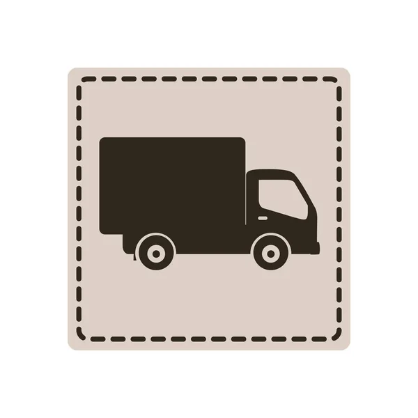 Symbol delivery car icon — Stock Vector