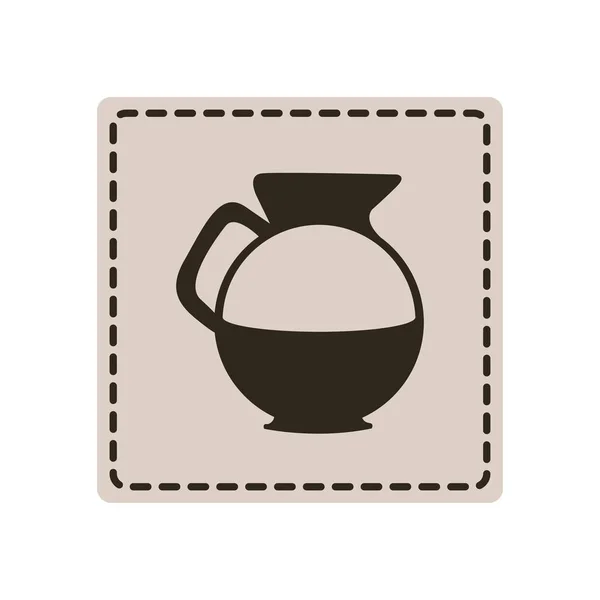 Emblem Aufkleber Wasserkrug Symbol — Stockvektor
