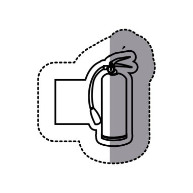 şekil amblemi etiket söndürücü simgesi