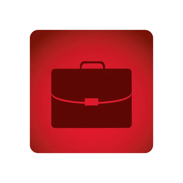Icono de la maleta emblema rojo — Archivo Imágenes Vectoriales