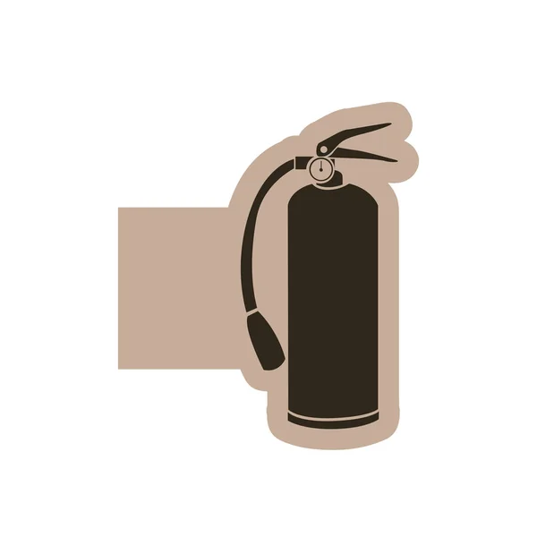 Figure icône de l'extincteur d'emblème — Image vectorielle