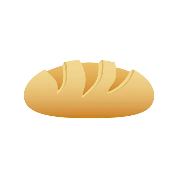 Realism picture homemade bread food icon — стоковый вектор
