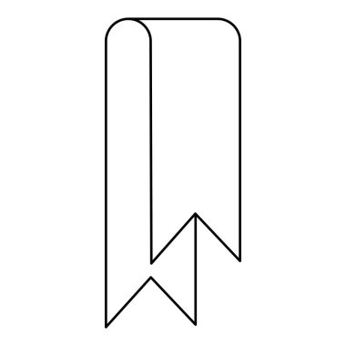 siluet parlak saten kurdele simgesi dekoratif