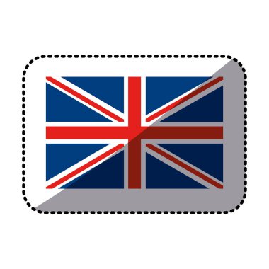 etiket bayrak Birleşik Krallık klasik İngiliz simgesi