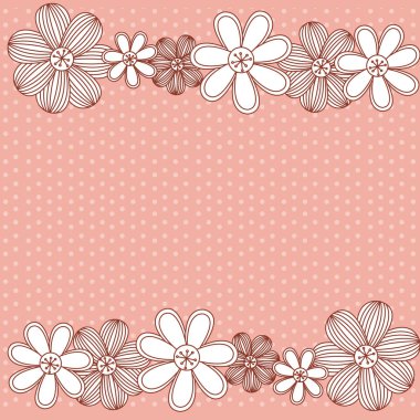 renk desen satır çiçek arka plan ile noktalı