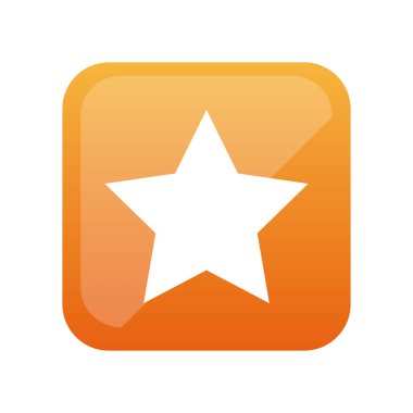 Yıldız simgesi ile renkli kare amblemi