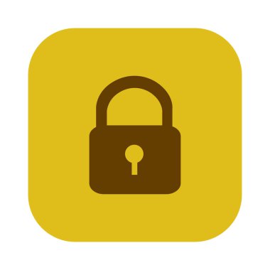 asma kilit simgesine sahip Renk karesi